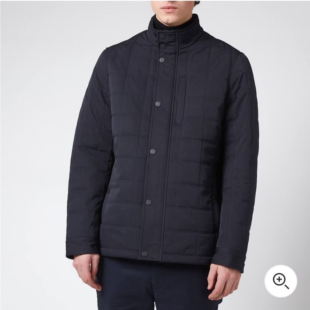 Ted Baker Trent Quilted Jacket navy blue zip up 5 / XL